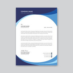 Vector modern business and corporate letterhead template