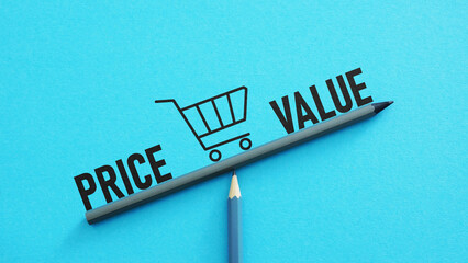 Value and price balance is shown using the text and scales
