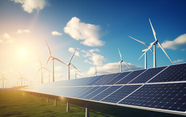 Clean Energy Revolution: Wind Turbines and Solar Panels
