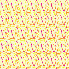 Vector seamless hand-drawn pattern for textile or book covers, manufacturing, wallpapers, print, gift wrap and scrapbooking.