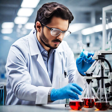 Scientist working in the laboratory 