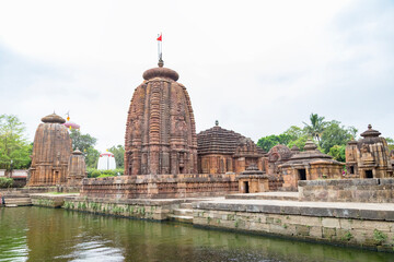  Muktesvara temple.kedar gouri park temples of orissa or odisha in india.