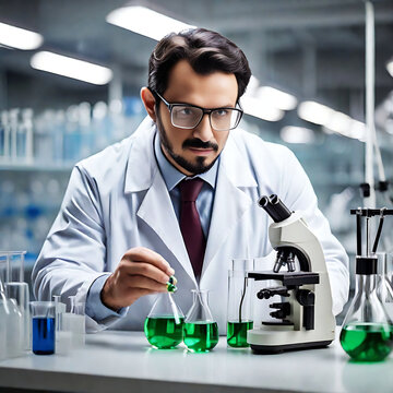 Scientist working in the laboratory 