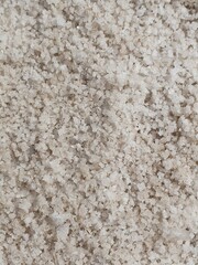 Crystallization of sea water. Macro salt crystals. Sea salt background. Macro salt texture. Grains of salt.