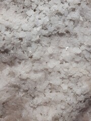 Salt texture in form of snowlake. Crystals of sea salt. Texture of salt. 