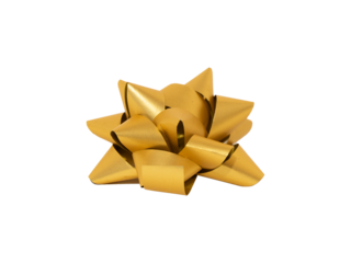 golden gift bow