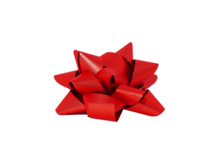 red gift bow