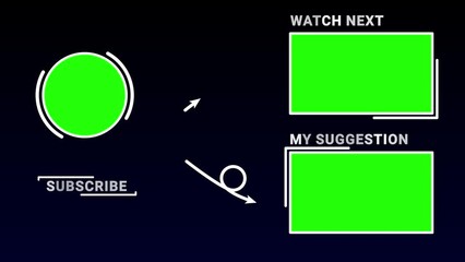 outro end screen video next video my suggestion green screen animation outro end screen social media channel content looping alpha greenscreen animation with a space and star theme