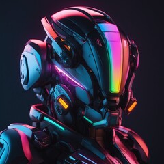 3d render of a futuristic futuristic robot with a futuristic background, 3d illustration 3d render of a futuristic futuristic robot with a futuristic background, 3d illustration futuristic sci - fi ro - obrazy, fototapety, plakaty