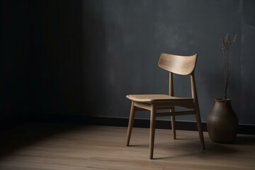 chair placed on table. Generative AI