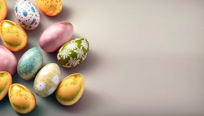 Foto op Plexiglas easter egg background © Frantisek