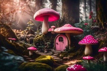 mushrooms in the forest