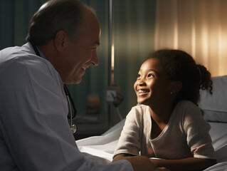 Doctor and child patient trust