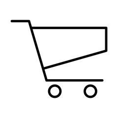 online shopping cart design icon