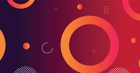 Abstract minimal gradient geometric circle background