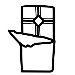 chocolate line icon