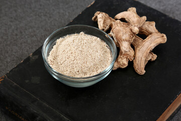 Ginger Powder in a Bowl