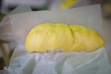 Durian, the king of fruits in Thailand with a sweet