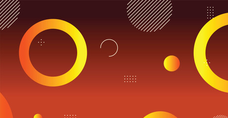 Obraz premium Abstract minimal gradient geometric circle background