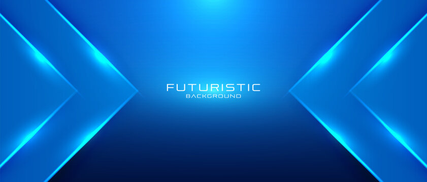 Abstract blue geometric futuristic background. vector illustration