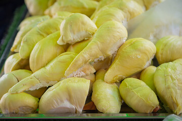 Durian, the king of fruits in Thailand with a sweet