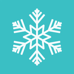 Snowflake Icon Winter Weather Clip Art Vector Illustration