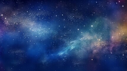 Abstract background illustration of a night sky like the universe, starry sky, galaxy, abstract painting, Generative AI