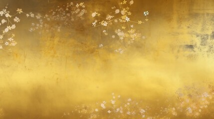 Fototapeta na wymiar Japanese style gold background texture, Generative AI