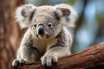Foto auf Alu-Dibond Young koala in the wild © Veniamin Kraskov