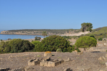 Baelo Claudia archeological site in Bolonia