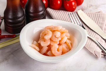 Cocktail prawns in the bowl