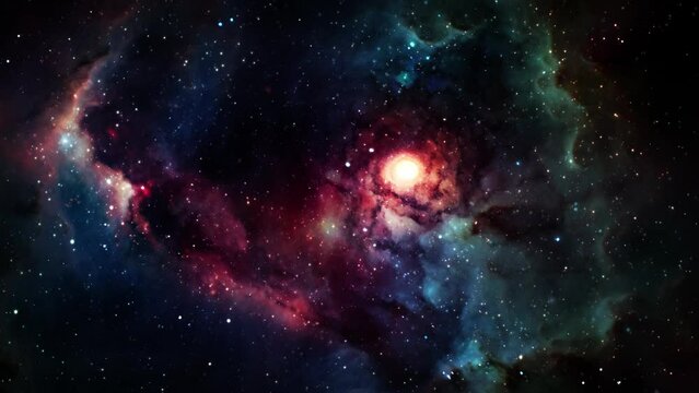 colorful nebula space background