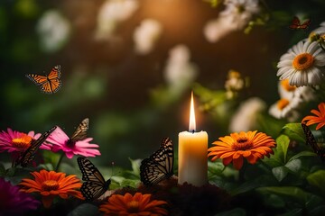 butterfly and flower