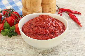 Natural organic pure tomato pasta