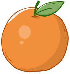 illustration of an orange