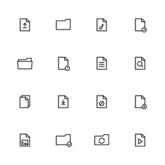 set of icon file and folder