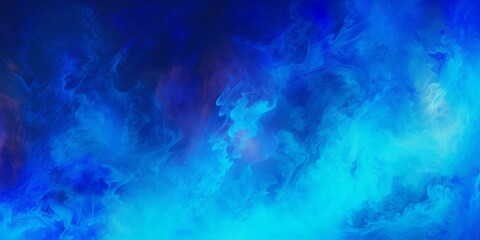 Obraz na płótnie Canvas Blue flame abstract background illustration, Generative AI