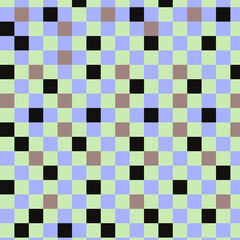 Retro checkerboard backgrounds featuring pastel hues. A groovy and psychedelic chessboard pattern inspired by the 60s and 70s. Perfect for print templates, textiles, or as a vector wallpaper.