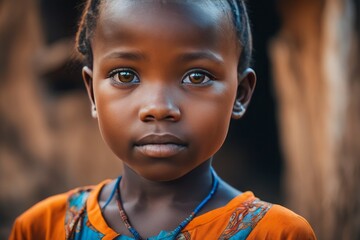 portrait of an african girl portrait of an african girl portrait of beautiful african girl looking at camera