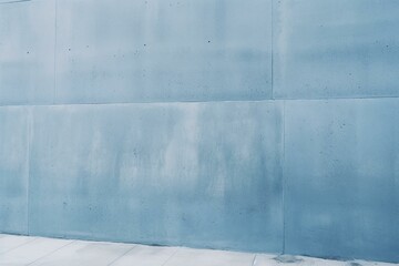 A wall made of pale blue concrete. Generative AI