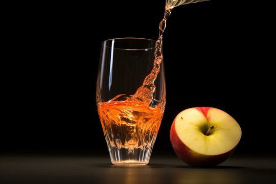 transparent apple juice. Generative AI