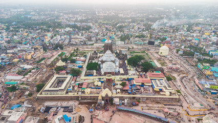 Holy city Jagannath puri, top view