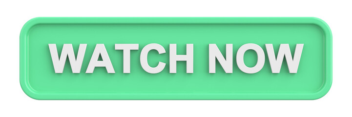 Watch now button. 3D illustration.