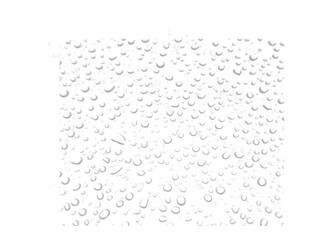 water drops on a glass .water drops isolated in white  background.  water drops png. water vapors...