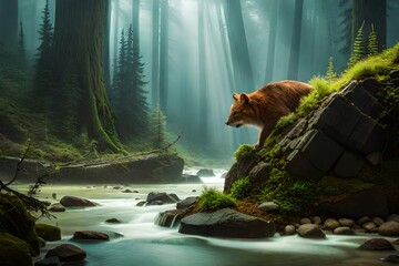 bear in the forest
