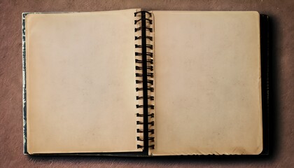 Old blank notebook .