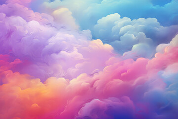 Pastel colours cloud background - obrazy, fototapety, plakaty