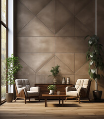 modern living room with sofa