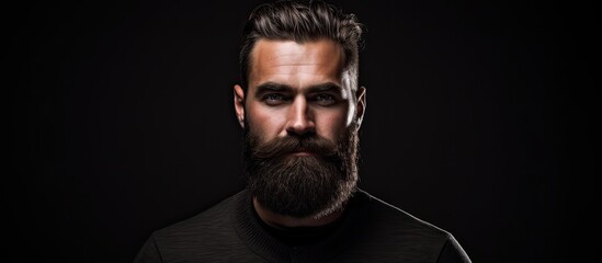 A depiction of a bearded gentleman