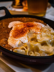 Fish paprikash in Hungary